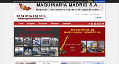 Desktop Screenshot of maquinariamadrid.com